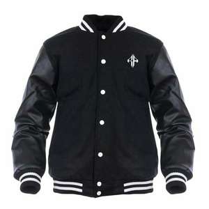 Chaqueta universitaria transpirable con cuello acanalado, nueva chaqueta de invierno con logotipo personalizado más vendida, 100% poliéster de ATLANTIC - Product Image 1