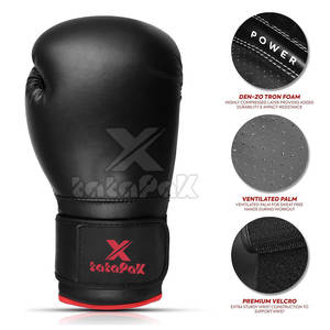 Gants de boxe en cuir les plus vendus avec maille de paume respirante imperméable et doublure anti-transpiration pour une utilisation en extérieur - Product Image 6