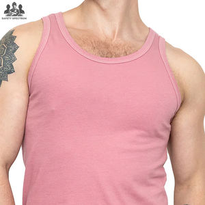 Débardeur de sport en tricot respirant sans manches pour homme |   Vêtements de sport décontractés |   100% coton, séchage rapide |   Vente en gros directe d'usine - Product Image 4