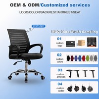 Chaise de bureau en maille confortable et ergonomique de haute qualité, vente en gros directe d'usine de FoShan, fournisseur chinois de chaises de bureau en maille