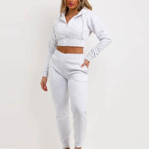 Ensemble de survêtement pour femme, haut à manches longues et pantalon de jogging premium 2026, survêtement court extensible pour tous les jours, vêtements de sport pour femme - Product Image 2