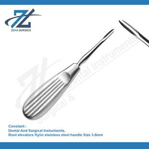 Elevador de raíz Manual con forma anatómica Hylin de 3,6mm para cirugía, mango de acero inoxidable, instrumentos de base quirúrgica - Product Image 2