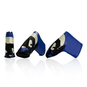 Cubierta para cabeza de palo de golf para hombre, estilo clásico con carcasa interior de cuero PU de felpa suave y diseño de estilo de calcetín elástico largo - Product Image 1