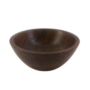 Bol à riz rond en bois massif poli, bol de service pour salade naturel, léger, grande taille, multi-artisanat - Product Image 2