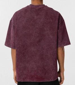 เสื้อสตรีทแวร์ทรงโอเวอร์ไซส์ ยูนิเซ็กซ์ ผ้าคอตตอน 100% 230GSM ล้างสีแบบวินเทจ ระบายอากาศ แห้งเร็ว ทรงหลวม ไหล่ตก สั่งทำได้ ขายดี - Product Image 3