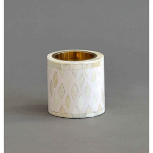 Brûleur d'encens Mabkhara en bois de santal avec incrustations de os, écologique, de style américain, au design moderne - Product Image 4