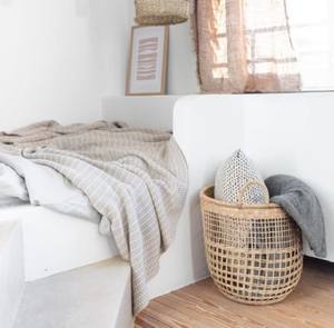 ตะกร้าเก็บของหญ้าทะเลทรงกลม,ตะกร้าเก็บของทำจากวัสดุธรรมชาติทำด้วยมือเป็นมิตรกับสิ่งแวดล้อมจากเวียดนาม - Product Image 6