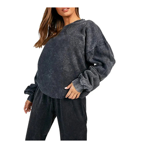 Pantalon de jogging sport vintage XL en éponge française avec logo personnalisé pour hommes, taille haute, lavage à l'acide, fermeture élastique droite, style décontracté en coton - Product Image 3