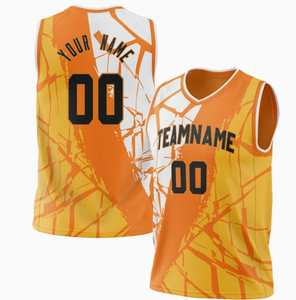 Cómoda camiseta de baloncesto con diseño de logotipo gratis Uniforme estampado de talla grande para el nombre del equipo - Product Image 4