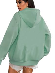 Mode femme Simple décontracté à manches longues haut Streetwear vêtements pull à capuche vêtements de sport femmes sweats à capuche sweats - Product Image 4