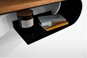 Étagère en bois avec rail en métal pour le rangement et l'organisation de la maison pour les ustensiles Catégorie Rayan International IK-178 - Product Image 2