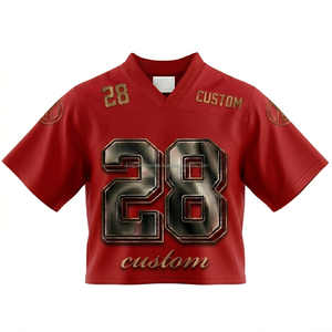 Jersey de Fútbol de Malla Tejida con Logotipo Personalizado OEM ODM, Diseño con Letras Jacquard, Manga Corta, para Hombre - Product Image 3