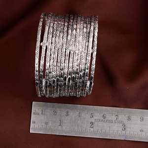 Grand Bracelet large en argent avec manchette multicouche épaisse et audacieuse déclaration armure grand costume bracelets cadeau audacieux amoureux des bijoux à la mode - Product Image 4