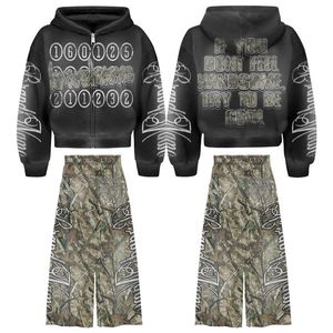 Conjunto de Pantalones y Sudadera Deportiva Personalizada de Invierno para Hombre y Mujer, Transpirable, con Capucha de Forro Polar y Pantalones Acampanados - Product Image 6