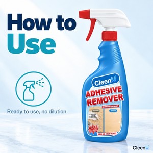 Spray Rimuovi Adesivi 500ml, Detergente a Base di Agrumi per Rimuovere Etichette e Residui di Nastro Adesivo da Vetro e Metallo, OEM all'Ingrosso - Product Image 4