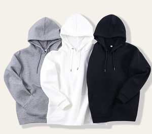 Oversize Men's <b>Hoodie</b> Custom Embroidery Heavyweight Cotton French Terry Streetwear Style No <b>String</b> <b>for</b> Winter - Product Image 1