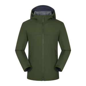 2025 personnalisé hommes col montant coupe-vent Protection solaire coupe-vent veste à glissière imperméable Camouflage manteau avec cordon de serrage - Product Image 5