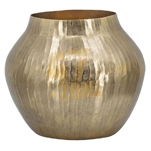 Stylish Coastal Metal Flower <b>Vase</b> with Brass Finish Stainless Steel Tabletop <b>Vase</b> for Home Decor Luxury Modern <b>Gold</b> Color - Product Image 2