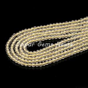 Nueva tendencia, collar amarillo, diseño de joyería con cuarzo limón Natural, cuentas de piedras preciosas sueltas microfacetadas, cuentas de piedra de moda - Product Image 1