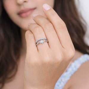 Anillo de Corona Floral de Plata Pura Zarkan, Joyería con Diamantes - Product Image 4
