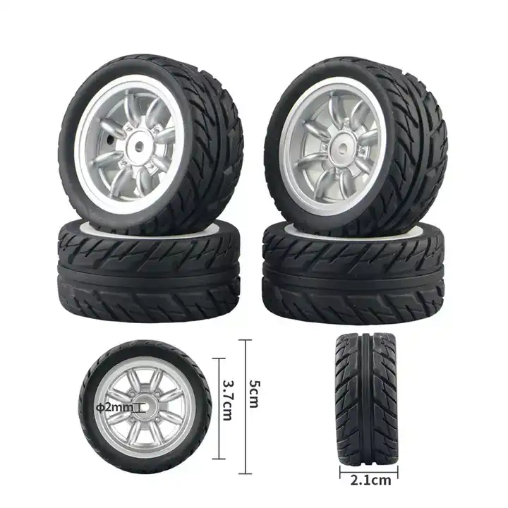 1/16 Scale RC Car Wheels Tires Accessory Assembly RC Upgrade Kit Modified