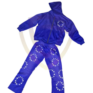 Ensemble de survêtement à capuche pour homme, de haute qualité, en coton 100% lourd, délavé à l'acide, respirant, idéal pour l'été - Product Image 1