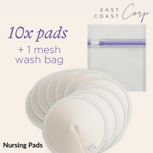 Almohadillas de lactancia reutilizables con bolsas de lavado-Almohadillas de lactancia de bambú, almohadillas de pezón de maternidad orgánicas lavables - Product Image 3