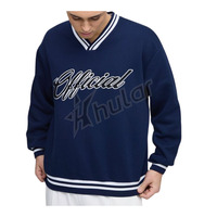 Sweat-shirts de luxe pour hommes, coupe oversize, en polyester/coton, style streetwear hip-hop, broderie de logo personnalisée, impression numérique unie
