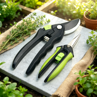 Ensemble de 2 sécateurs de jardin en acier SK5, ciseaux à cisaillement avec lames de précision pour fleurs, plantes et arbustes