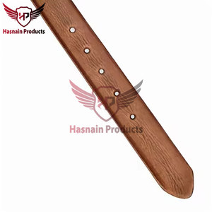 Cinturones de cuero de vaca personalizables de alta calidad para hombres con logotipo de etiqueta privada de acero para hebilla Producto de cuero genuino - Product Image 3