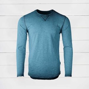 T-shirt de gymnastique personnalisé de haute qualité 90% Polyester 10% Spandex séchage rapide sport respirant évacuation de l'humidité T-Shirt à manches longues - Product Image 1