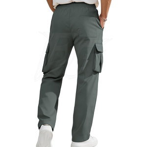 Pantalones Cargo Jogger para Hombre, Transpirables, de Algodón, Corte Recto, Ecológicos, Tela Suave al Tacto, Ajuste Flexible, Elegantes, Casuales, para Viajes, Uso Diario - Product Image 3