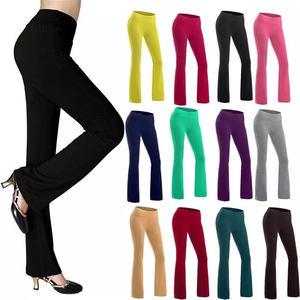 Leggings de yoga évasés à taille haute pour femmes, en élasthanne/nylon vintage, écologiques, de haute qualité, respirants, pour le fitness - Product Image 3