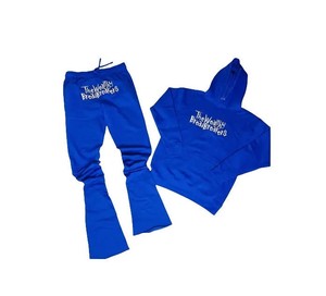 Conjunto Deportivo Unisex de Invierno, 100% Algodón, Chaqueta y Pantalones de Entrenamiento para Hombre y Mujer - Product Image 4