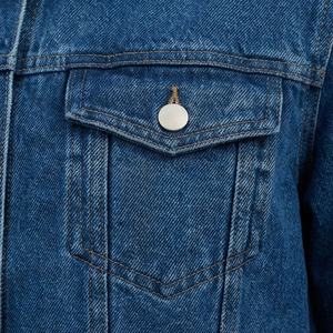Veste en jean décontractée personnalisée pour hommes, grandes tailles, 100% coton, option logo sur le devant, respirante, veste d'hiver - Product Image 5