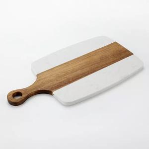 Planche à découper en bois d'acacia marbré planche à fromage planche à découper en bois de cuisine pour petit déjeuner fruits prix de gros personnalisé - Product Image 1