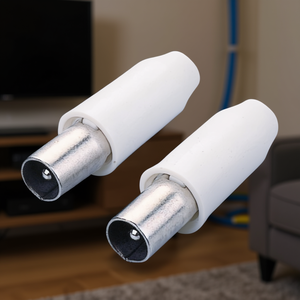 Ensemble d'adaptateurs de connecteurs d'antenne blancs PP0623 pour câbles coaxiaux et connecteurs – Catégorie de produit - Product Image 3