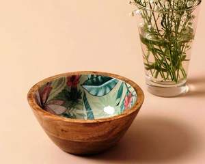 Cuenco para servir ensalada de frutas de madera personalizado e impreso, Impresión de esmalte de diferentes tamaños para comedor, cocina o uso en fiestas - Product Image 4