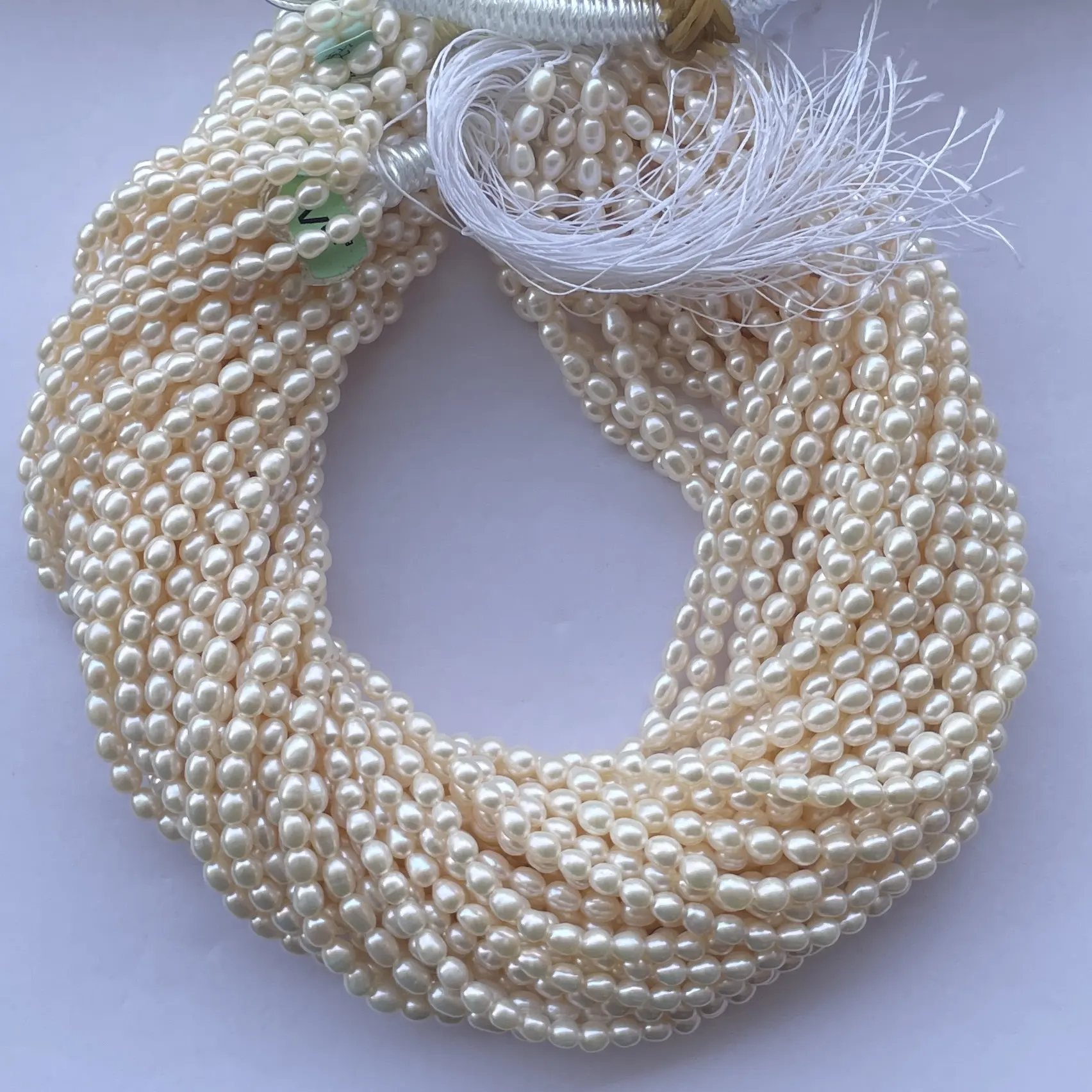 4mm 5mm Natural White Freshwater Pearl Stone Rice Shape Beads Strand Wholesale Gemstone Pearls Trending Custom Jewellery Alibaba