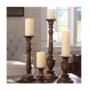 Alta demanda, cena romántica con velas, accesorios de tiro, decoraciones de estilo europeo, candelabros de madera de lujo con luz nórdica - Product Image 2