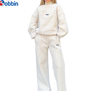 Conjunto Deportivo de Invierno para Mujer, de Alta Calidad, 350 g/m², con Logotipo Personalizado, Sudadera con Capucha y Pantalones Largos, Ropa Urbana para la Temporada - Product Image 1