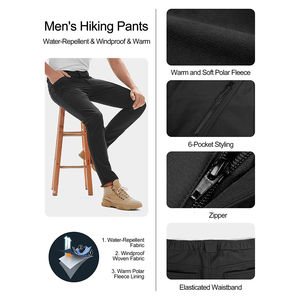 Respirant élégant hommes softshell pantalon extérieur pantalon imperméable durable coupe-vent hiver camping randonnée décontracté et sport - Product Image 4