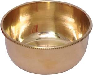 Articles de qualité supérieure Ensemble de vaisselle en laiton élégant Thali poli avec bols cuillère et verre pour les repas traditionnels et festifs - Product Image 3