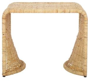 Mesa Auxiliar de Ratán Hecha a Mano, Taburete de Mimbre Natural, Mueble de Estilo Rústico Bohemio para Sala de Estar o Dormitorio, Fabricación en Vietnam - Product Image 1
