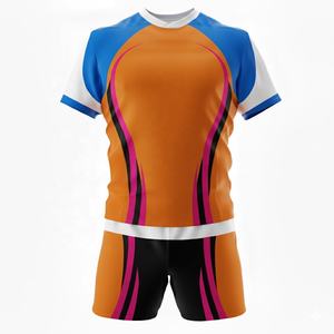 ชุดรักบี้สำหรับผู้ใหญ่เหมาะกับชายและหญิงชุดป้องกันการซีดจางพร้อมชื่อทีมออกแบบได้ตามต้องการสไตล์ล่าสุด - Product Image 2