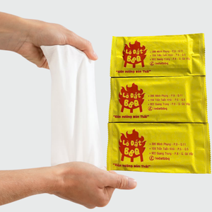 <b>Single</b> Use Wet Tissue With Custom Logo Made In Vietnam Perfect For Takeaway Events And Daily Hygiene On The <b>Go</b> - Product Image 1