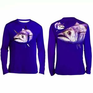 Camisa para el sol de manga larga que absorbe la humedad Uv de secado rápido Upf50 + personalizada de alta calidad camisas de pesca de rendimiento sublimación - Product Image 6