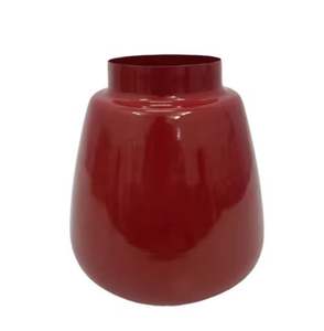 Vase à fleurs en métal plaqué or, design moderne, fait à la main, pour la maison et le bureau - Product Image 5