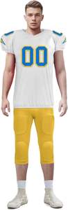 Vêtements de sport pour hommes de haute qualité, ensembles d'uniformes de football américain et de football, légers, 100% polyester, couleurs personnalisables, service OEM - Product Image 3