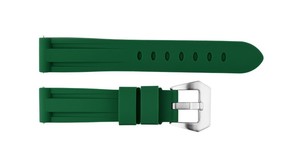 JD6082 Green Waterproof Durable Sports Unisex Smart <b>Watch</b> Band Soft Light Silicone Custom Logo Stainless Steel Buckle 20-26mm - Product Image 5